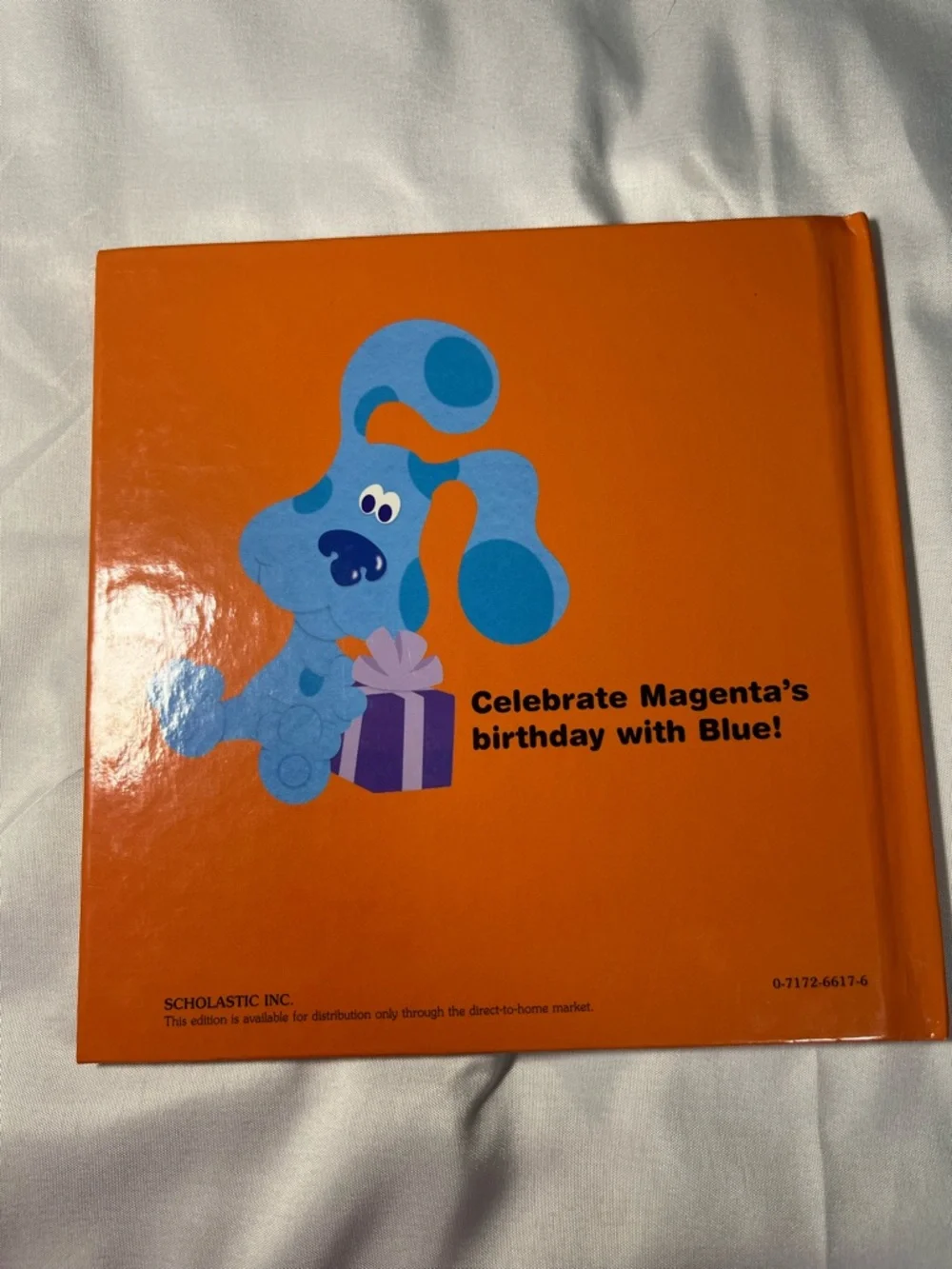 Vtg 2002 Blue’s Clues Blue’s Perfect Present HC Book Nick Jr Kids‎ Story